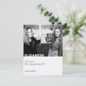 Serez-Vous Ma Femme D'Accueil Carte photo Moderne (Debout devant)