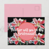 Serez-Vous Ma Femme D'Accueil ? Carte postale Lily (Devant / Derrière)