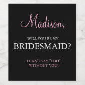 Serez-Vous Ma Femme D'Accueil - Étiquettes De Vins (Étiquettes simples)