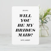 Serez-Vous Ma Femme D'Accueil ? Invitation de text (Debout devant)