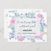 Serez-vous ma fille de fleurs de carte mère, etc (Devant / Derrière)