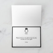 Serez-Vous Ma Fille Fleur ? Carte de montage (Intérieur)