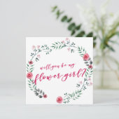Serez-vous ma Flower Girl ? | carte de proposition (Debout devant)