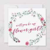 Serez-vous ma Flower Girl ? | carte de proposition (Devant)