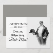 Serez-vous ma meilleure carte de demande pour homm (Devant / Derrière)