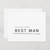 Serez-Vous Ma Meilleure Carte De Proposition De Fê (Devant / Derrière)