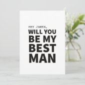 Serez-Vous Ma Meilleure Carte De Proposition De Ma (Debout devant)