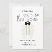 Serez-Vous Ma Meilleure Carte Femme ? (Devant)