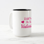 Serez-Vous Ma Mug À Deux Tons Valentin, 15 oz (Devant gauche)