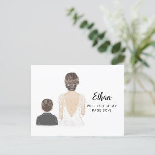 Serez-vous ma page Proposition de garçon carte pos