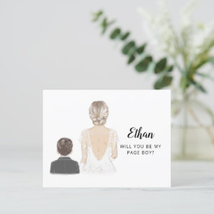 Serez-Vous Ma Page Proposition De Garçon Carte Pos