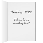 Serez-vous ma quelque chose bleue ? Carte de (Intérieur (Droit))