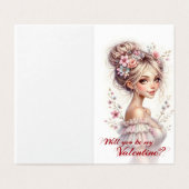 Serez-vous ma Saint-Valentin – Impression d'art ro (Outside Unfolded)