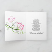 Serez-vous ma servante d'honneur ? Carte (Intérieur)