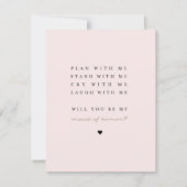 Serez-vous ma servante d'honneur ? | Carte d'aide (Devant)