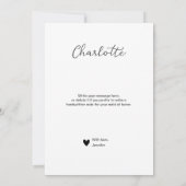 Serez-vous ma servante d'honneur Carte de proposit (Dos)