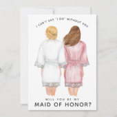 Serez-vous ma servante d'honneur ? Carte Girls in  (Devant)
