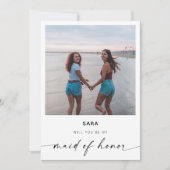 Serez-vous ma servante d'honneur ? | Carte photo m (Devant)