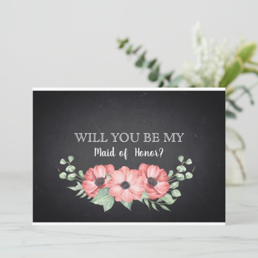 Serez-vous ma servante d'honneur Invitation (Debout devant)