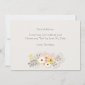 Serez-Vous Mes Cartes De Femme Avec Fleurs Roses (Dos)