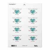 Serez-vous mes étiquettes de bouteille de vin de d (Feuille entière)