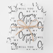 Serez-Vous Mes Feuilles D'Enveloppement Pour Groom (En situation)