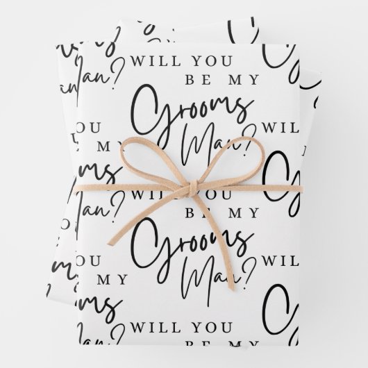 Serez-Vous Mes Feuilles D'Enveloppement Pour Groom (En situation)