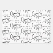 Serez-Vous Mes Feuilles D'Enveloppement Pour Groom (Devant)