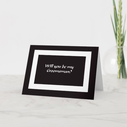 Serez-vous mes garçons d'honneur ? Carte (Devant)