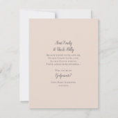 Serez-Vous Mes Godparents Invitation Photo Complet (Dos)