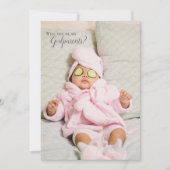 Serez-Vous Mes Godparents Invitation Photo Complet (Devant)