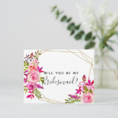 Serez-vous mes roses de carte postale de demoisell (Debout devant)