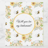 Serez-vous mon autocollant de bouteille de servant (Étiquettes simples)