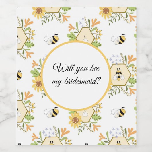 Serez-vous mon autocollant de bouteille de servant (Étiquettes simples)