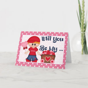 Serez-Vous Mon ... Carte de voeux Valentine d3