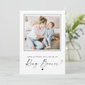 Serez-Vous Mon Carte photo De Proposition De Porte (Debout devant)