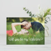 Serez-vous mon carte photo moderne Valentine ? (Debout devant)