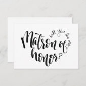 Serez-vous mon chef d'honneur ? Carte de propositi (Devant / Derrière)