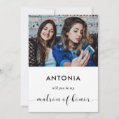 Serez-vous mon chef d'honneur carte photo de propo (Devant)