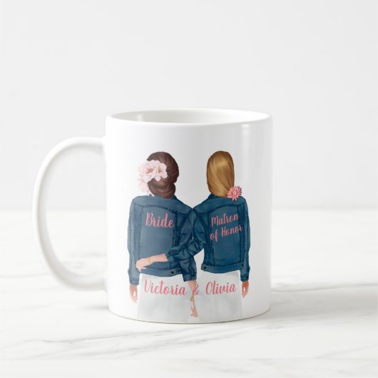 Serez-vous mon chef d'honneur Jean Jacket Mug (Gauche)