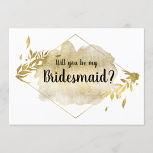 Serez-Vous Mon Effet De Foliage D'Or De La Carte D