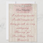 Serez-Vous Mon Épouse Invitation Vintage (Dos)