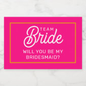 Serez-Vous Mon Étiquette À Vins Mini Étincelante M (Étiquettes simples)