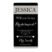 Serez-vous mon étiquette de bouteille de vin (Devant)