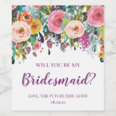 Serez-Vous Mon Étiquette De Femme D'Accueil Person (Étiquettes simples)