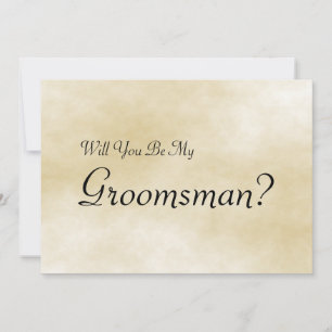 Serez-vous mon Groomsman avec Man Image Invitation