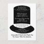 "Serez-Vous Mon Groomsman" Carte Plat (Devant)