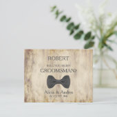 Serez-vous mon Groomsman ? Invitation (Debout devant)