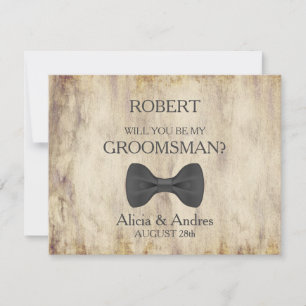 Serez-vous mon Groomsman ? Invitation