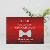 Serez-vous mon Groomsman ? Invitation (Debout devant)